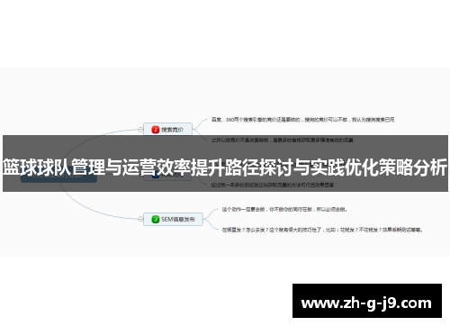 篮球球队管理与运营效率提升路径探讨与实践优化策略分析 篮球球队管理与运营效率提升路径探讨与实践优化策略分析