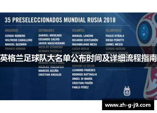 英格兰足球队大名单公布时间及详细流程指南 英格兰足球队大名单公布时间及详细流程指南